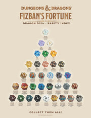 FanRoll: D&D Fizban's Fortune - Mystery Oversized Dragon D20 Box (25mm) Dice & Gaming Accessories Metallic Dice Games