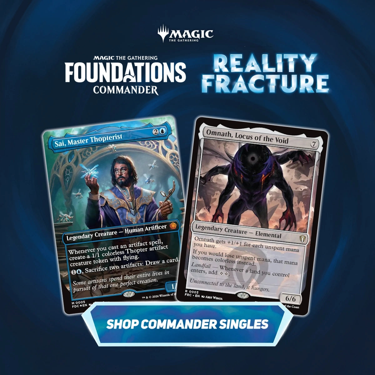MTG Reality Fracture & Foundations Commander Singles