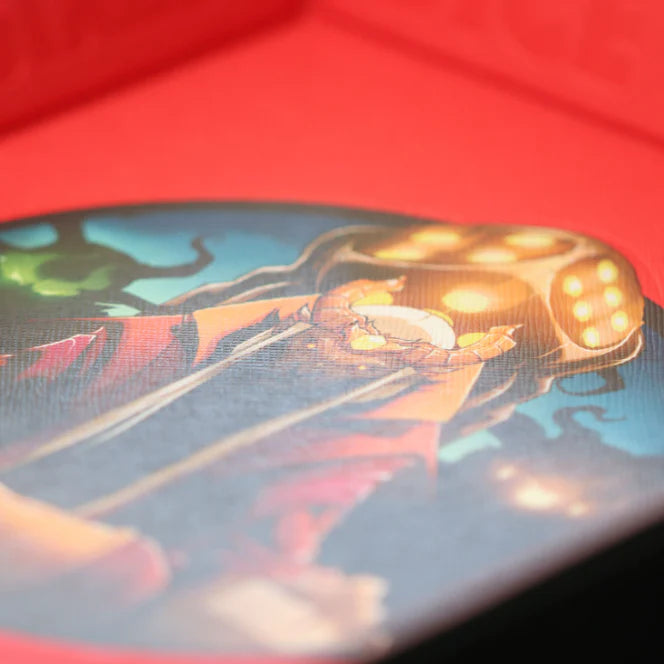Dice Throne: Snap Dice Tray - Red Mad King/Black Dice & Gaming Accessories Dice Throne
