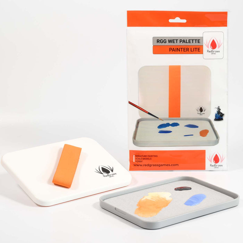 RedGrass Games: Everlasting Wet Palette - Painter Lite Bundle (Orange) Basing Materials RedGrass Games