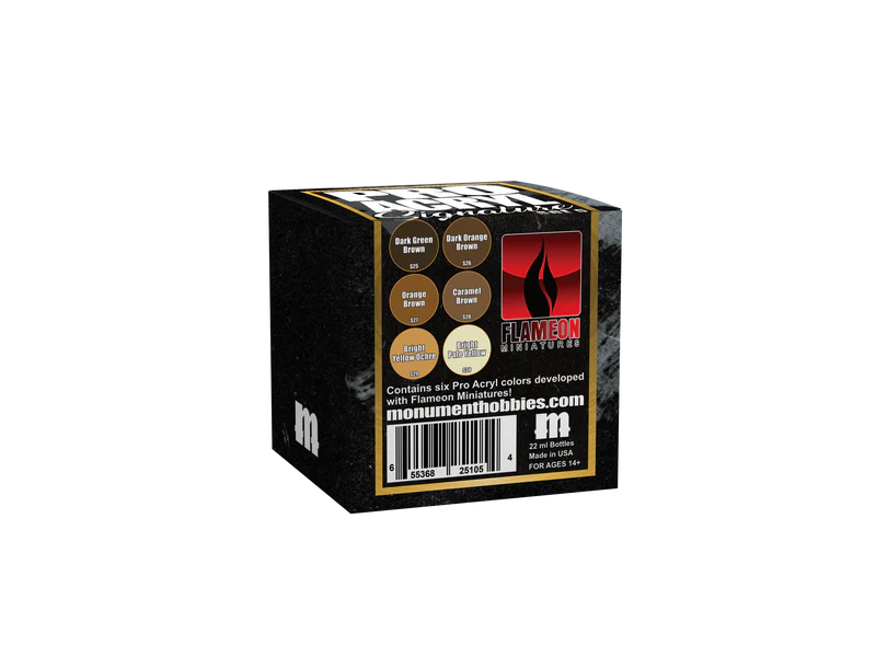 Monument Hobbies: Pro Acryl - Signature Series Set 5 Flameon Miniatures Model Paints Warp Speed Distribution