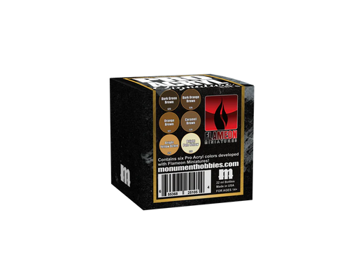 Monument Hobbies: Pro Acryl - Signature Series Set 5 Flameon Miniatures Model Paints Warp Speed Distribution