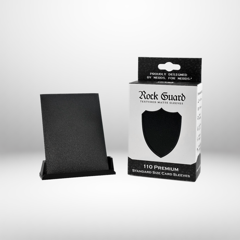 Nerd Gear: Rock Guard Premium Sleeves - Black Card Sleeves Nerd Gear