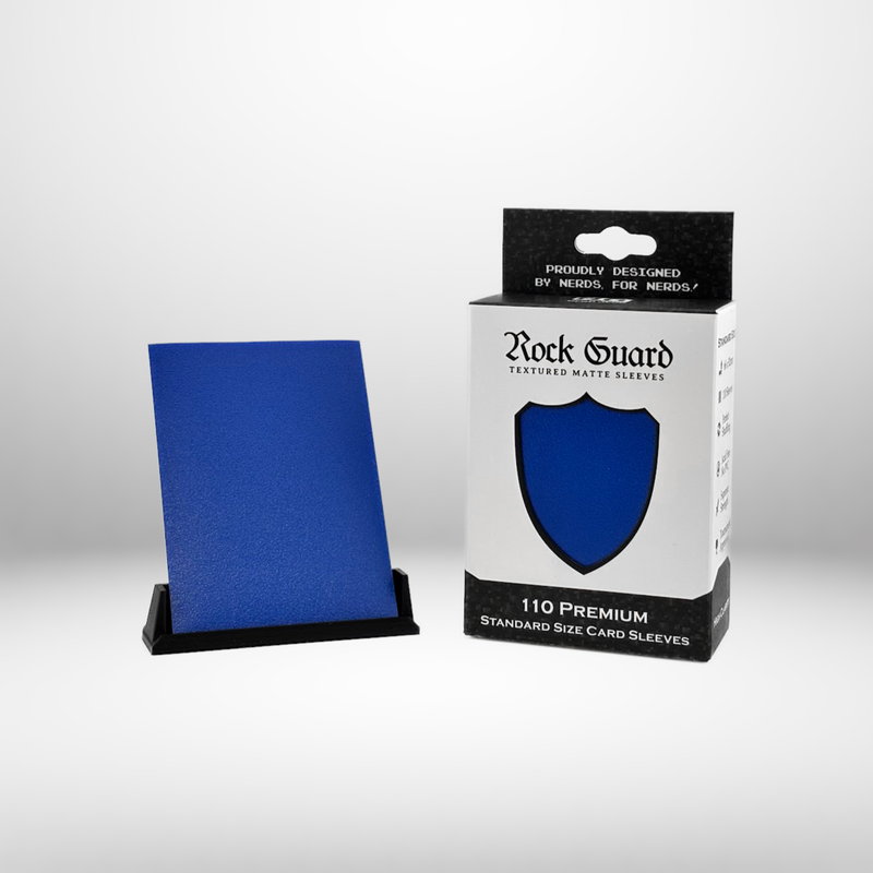 Nerd Gear: Rock Guard Premium Sleeves - Blue Card Sleeves Nerd Gear
