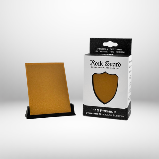 Nerd Gear: Rock Guard Premium Sleeves - Gold Card Sleeves Nerd Gear