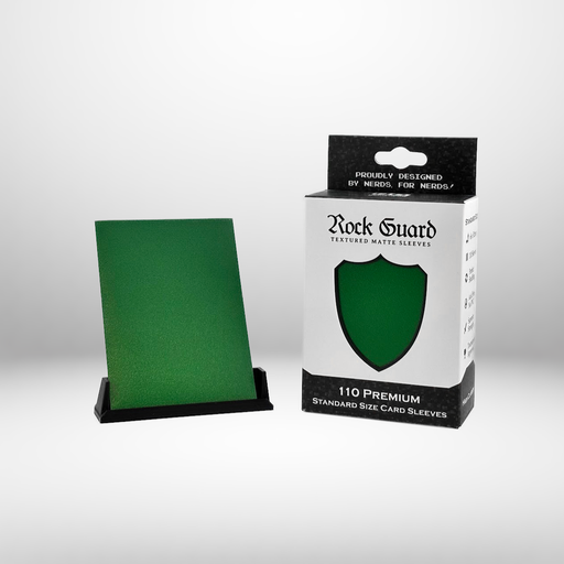 Nerd Gear: Rock Guard Premium Sleeves - Green Card Sleeves Nerd Gear
