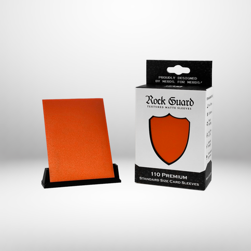 Nerd Gear: Rock Guard Premium Sleeves - Orange Card Sleeves Nerd Gear