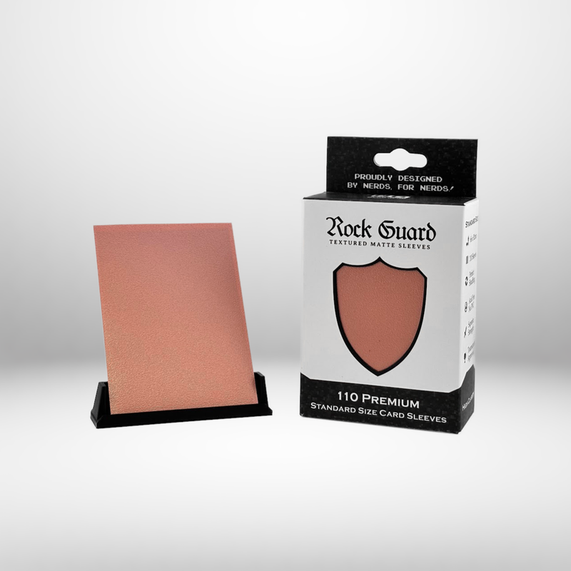 Nerd Gear: Rock Guard Premium Sleeves - RoseGold Card Sleeves Nerd Gear