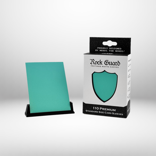 Nerd Gear: Rock Guard Premium Sleeves - Teal Card Sleeves Nerd Gear