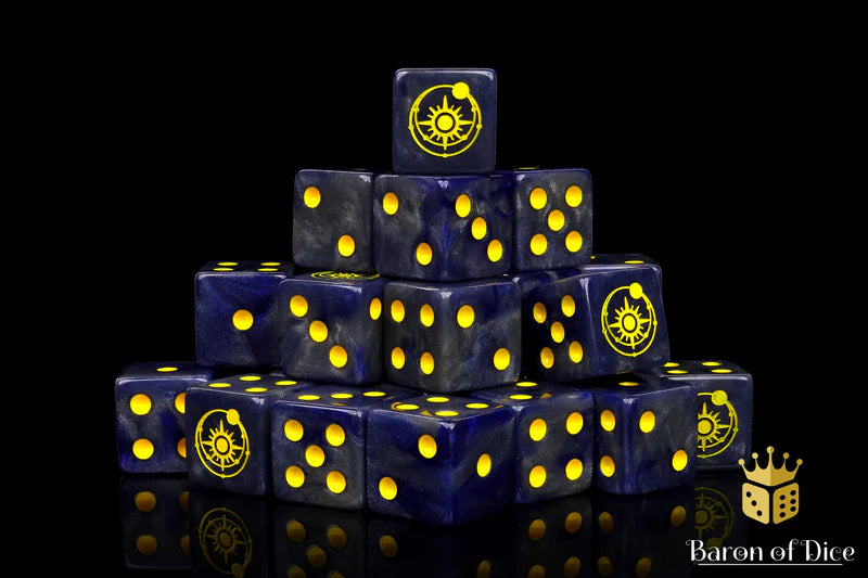 Baron of Dice: "Solar Legion" 25x16mm Square Corner Dice Dice & Gaming Accessories Baron of Dice