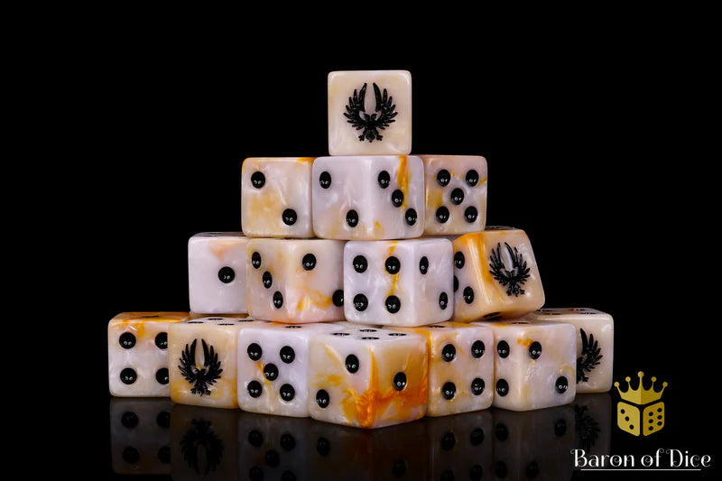 Baron of Dice: "Lightning Eagle" 25x16mm Square Corner Dice Dice & Gaming Accessories Baron of Dice