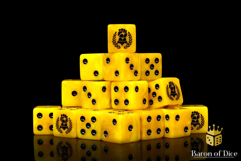 Baron of Dice: "Almighty Hand" 25x16mm Square Corner Dice Dice & Gaming Accessories Baron of Dice