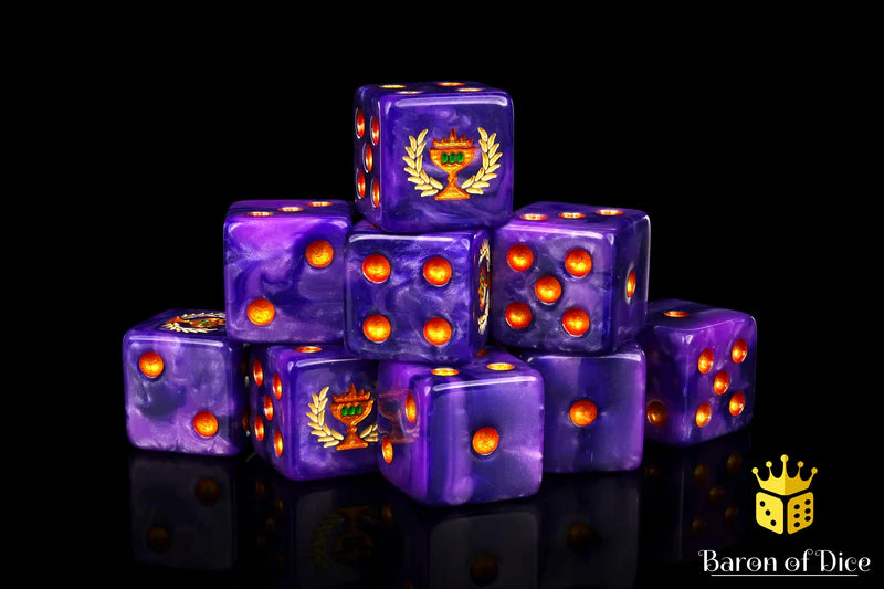 Baron of Dice: "Soul Chalice" 25x16mm Square Corner Dice Dice & Gaming Accessories Baron of Dice