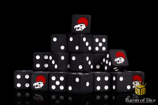 Baron of Dice: "Blood Moon" 25x16mm Square Corner Dice Dice & Gaming Accessories Baron of Dice