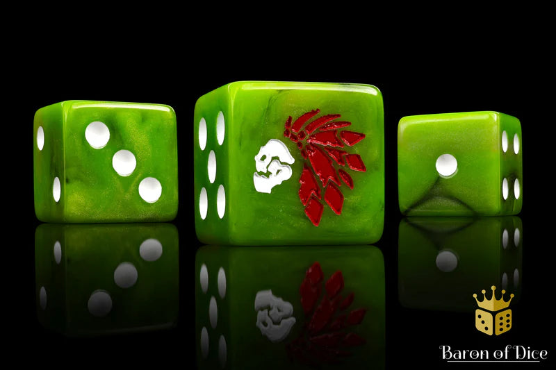 Baron of Dice: "Tribal - Avians" 25x16mm Square Corner Dice Dice & Gaming Accessories Baron of Dice