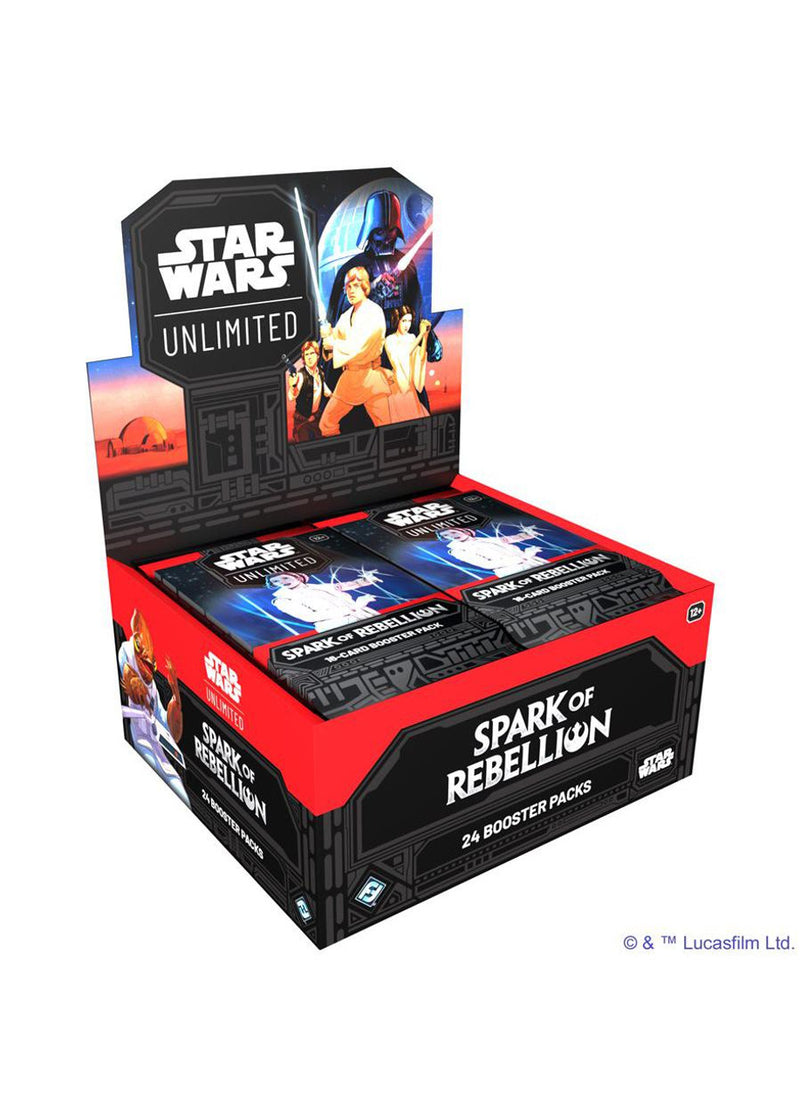 Star Wars: Unlimited Spark of Rebellion - Draft Booster Box Star Wars Unlimited Sealed Fantasy Flight Games   