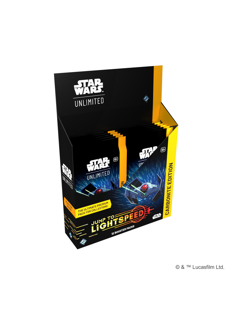 Star Wars: Unlimited Jump to Lightspeed - Carbonite Booster Box Star Wars Unlimited Sealed Fantasy Flight Games
