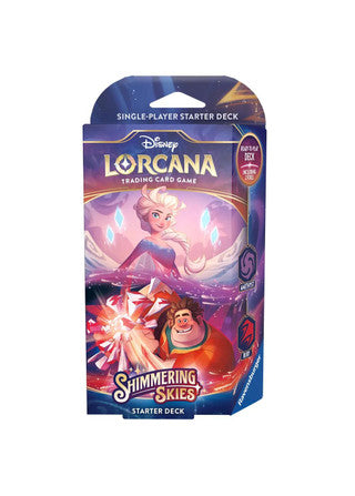 Disney Lorcana: Shimmering Skies - Starter Deck (Amethyst & Ruby) Lorcana Sealed Ravensburger   