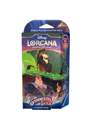 Disney Lorcana: Shimmering Skies - Starter Deck (Emerald & Steel) Lorcana Sealed Ravensburger   