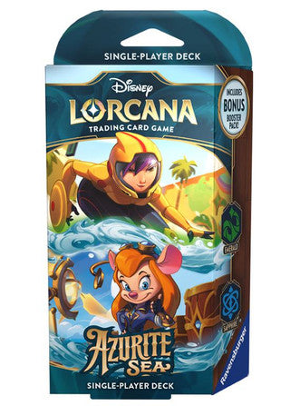 Disney Lorcana: Azurite Sea - Starter Deck (Emerald & Sapphire) (In-Store Pickup November 15, Ships November 25) Lorcana Sealed Ravensburger   