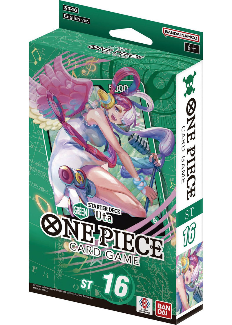 One Piece: Starter Deck - Green Uta [ST-16] (Limit 2 Per Customer) One Piece Sealed Bandai