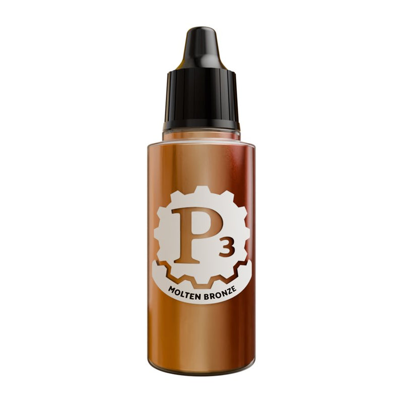 P3 Paints: Metallics - Molten Bronze Model Paints Privateer Press