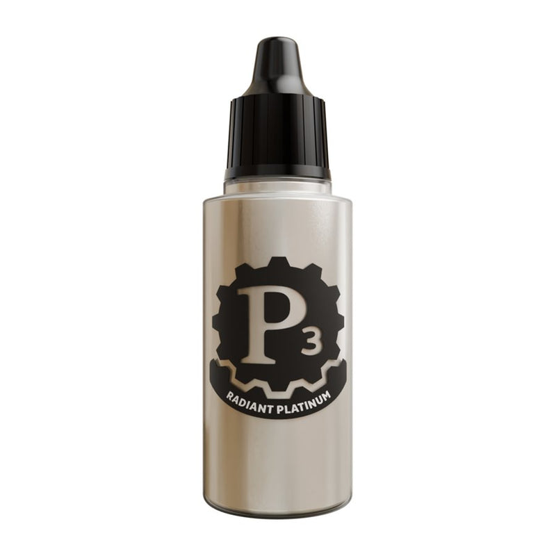 P3 Paints: Metallics - Radiant Platinum Model Paints Privateer Press