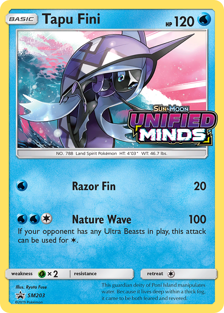 Tapu Fini - SM203 (Prerelease) (SM203/248) - [SM: Black Star Promos] Holofoil Pokemon Single Pokémon