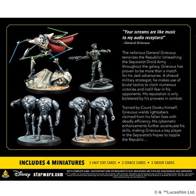 Star Wars Shatterpoint: Appetite for Destruction General Grievous Squad Pack Star Wars: Shatterpoint Atomic Mass Games