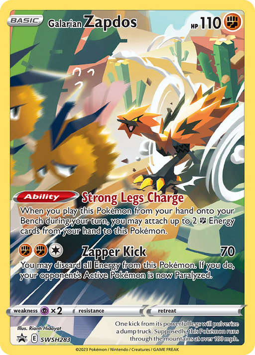 Galarian Zapdos (SWSH283/307) Holofoil [Promos: SWSH Black Star Promos] Pokemon Single Pokémon