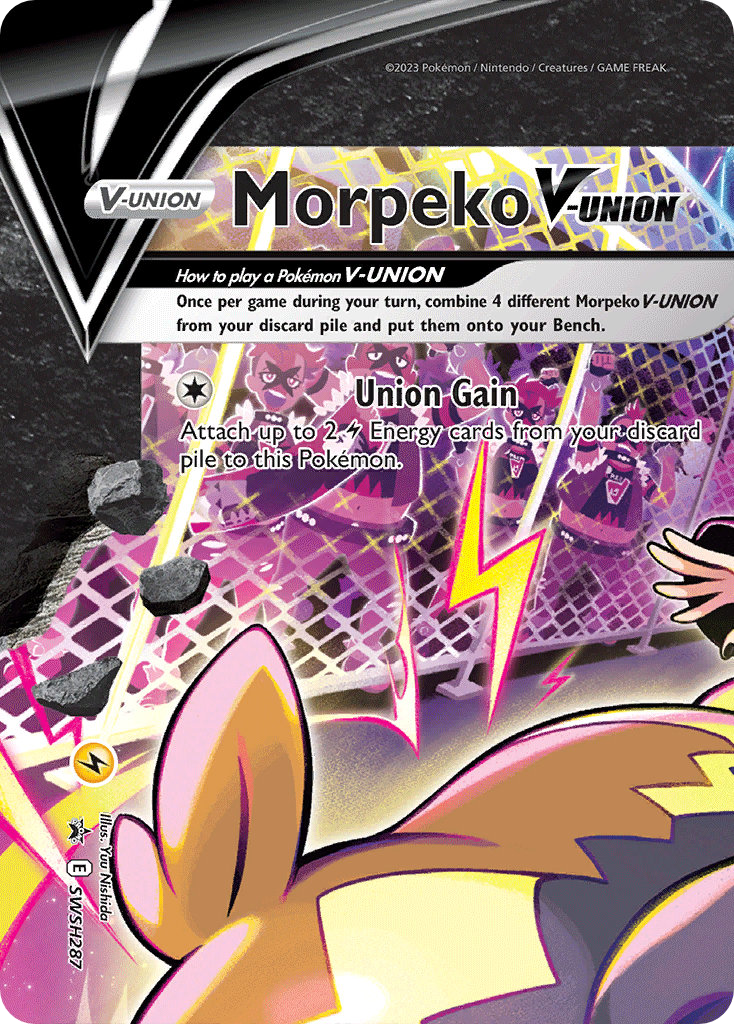 Morpeko V-UNION (SWSH287/307) Holofoil [Promos: SWSH Black Star Promos] Pokemon Single Pokémon