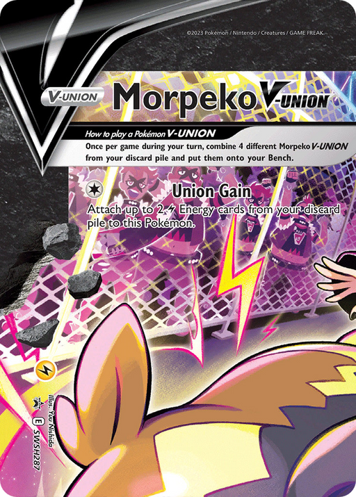 Morpeko V-UNION (SWSH287/307) Holofoil [Promos: SWSH Black Star Promos] Pokemon Single Pokémon