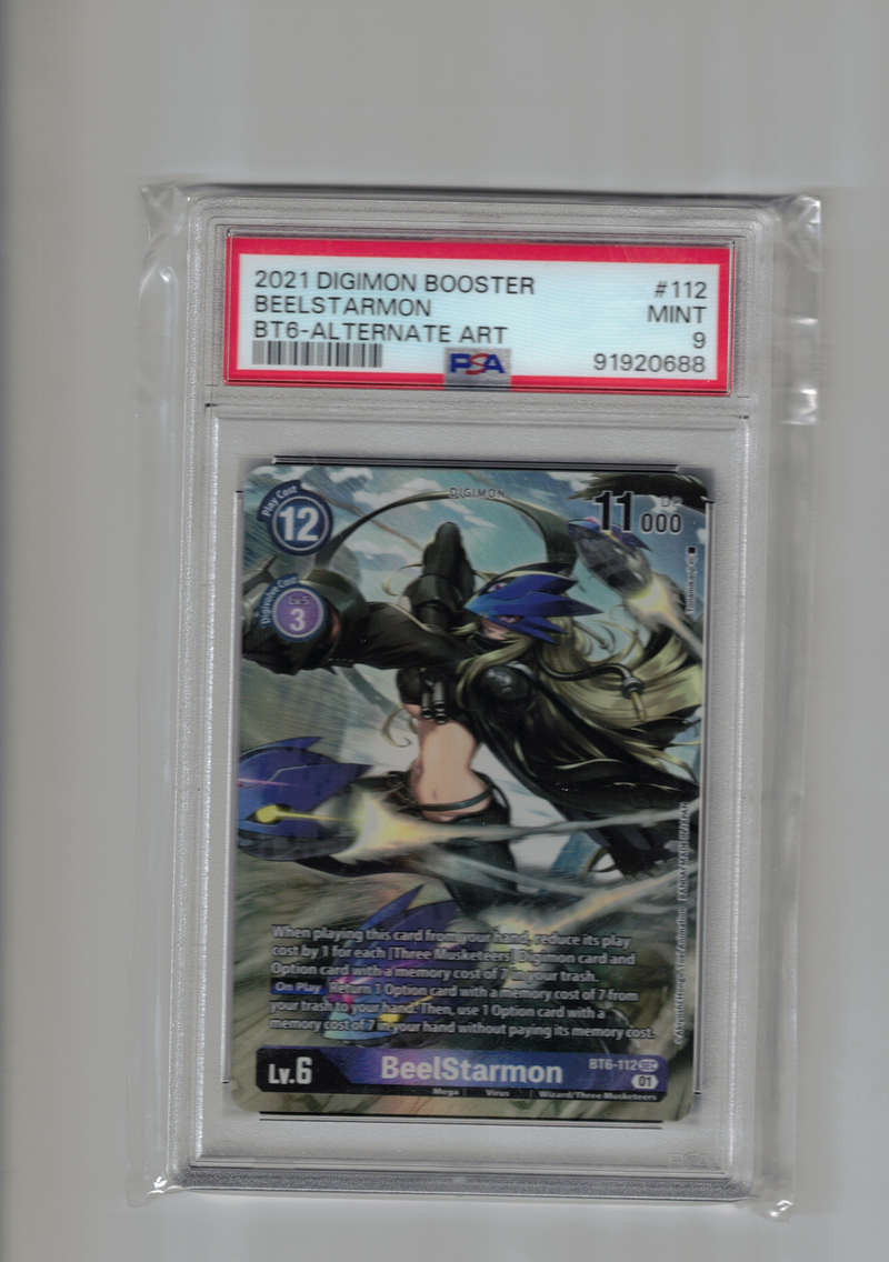 BeelStarmon (Alternate Art) (BT6-112) [Double Diamond] Foil (PSA 9) - Scan (DB-03) Digimon Single Bandai