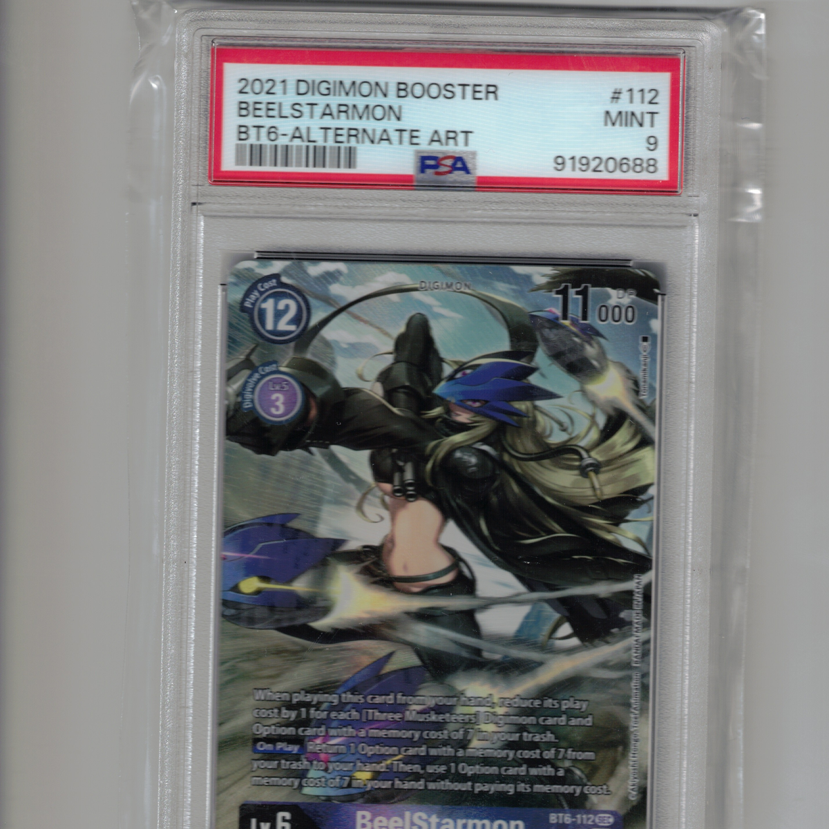 BeelStarmon (Alternate Art) (BT6-112) [Double Diamond] Foil (PSA 9)
