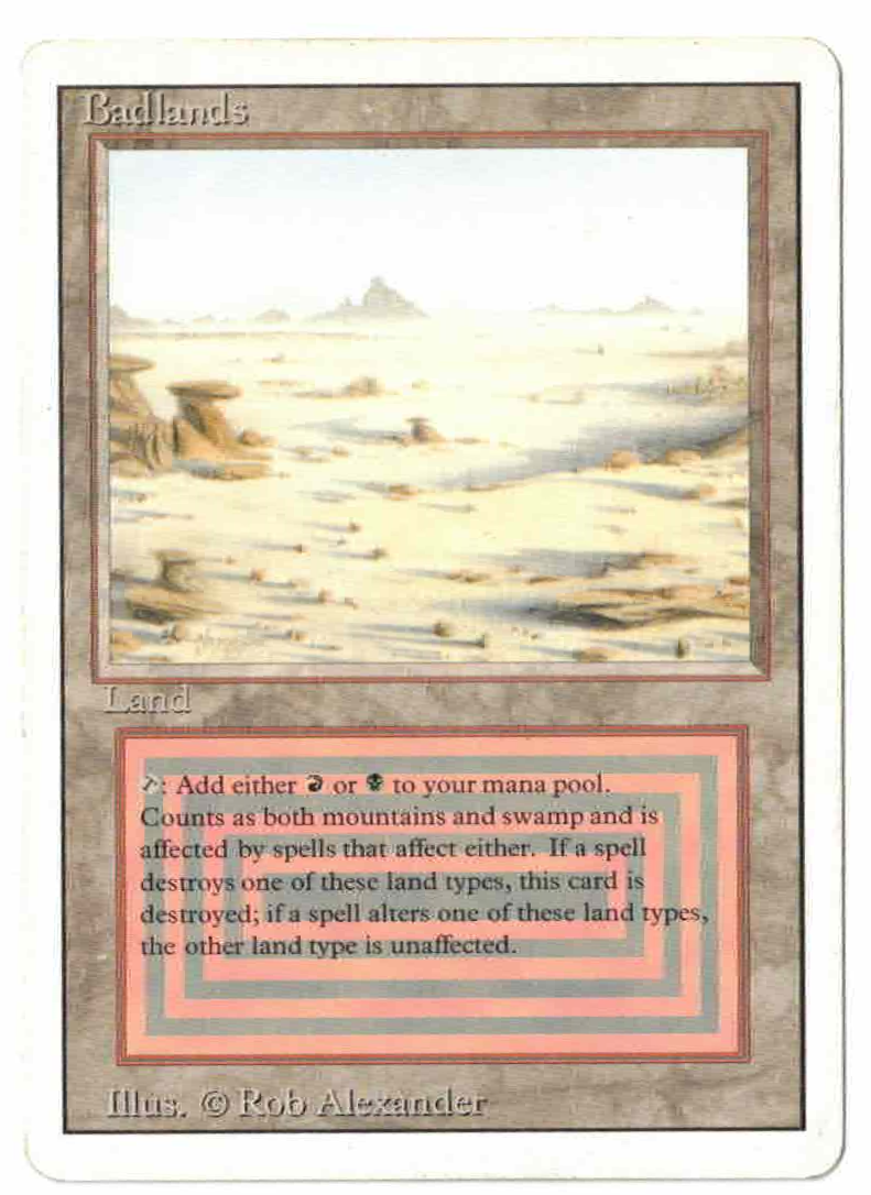 Badlands [Revised Edition] (TGS00157) High End MTG Single Magic: The Gathering   