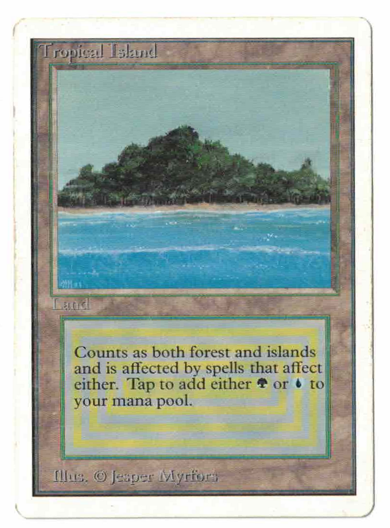 Tropical Island [Unlimited Edition] (TGS00183) High End MTG Single Magic: The Gathering   