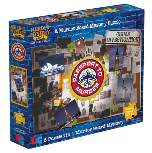Murder Mystery Case File Puzzle: Passport to Murder Board Games University Games   