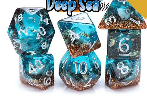 Gate Keeper Games: Inclusion Dice: Biome Deep Sea 7-Die Set Dice & Gaming Accessories Gate Keeper Games