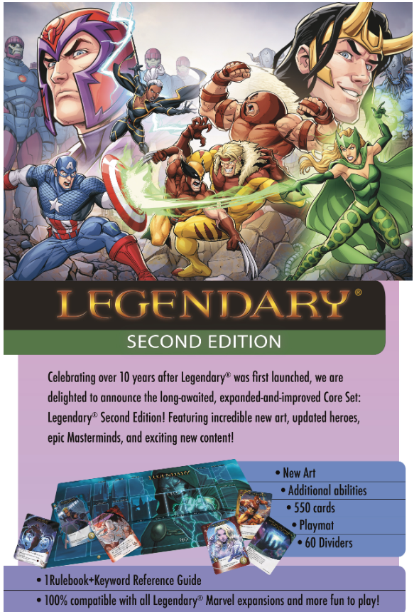 [PREORDER Q2] Marvel Legendary: 2nd Edition Core Set Board Games Upper Deck Entertainment