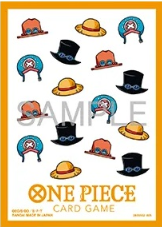 One Piece Card Sleeves - All-over Hat Pattern 70Ct (Set 13) Card Sleeves Bandai