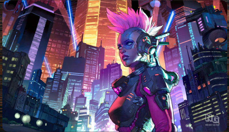 Nerd Gear: Playmat - Clint Cearley - Cyberpunk