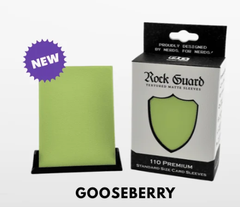 Nerd Gear: Rock Guard Premium Sleeves - Gooseberry Card Sleeves Nerd Gear