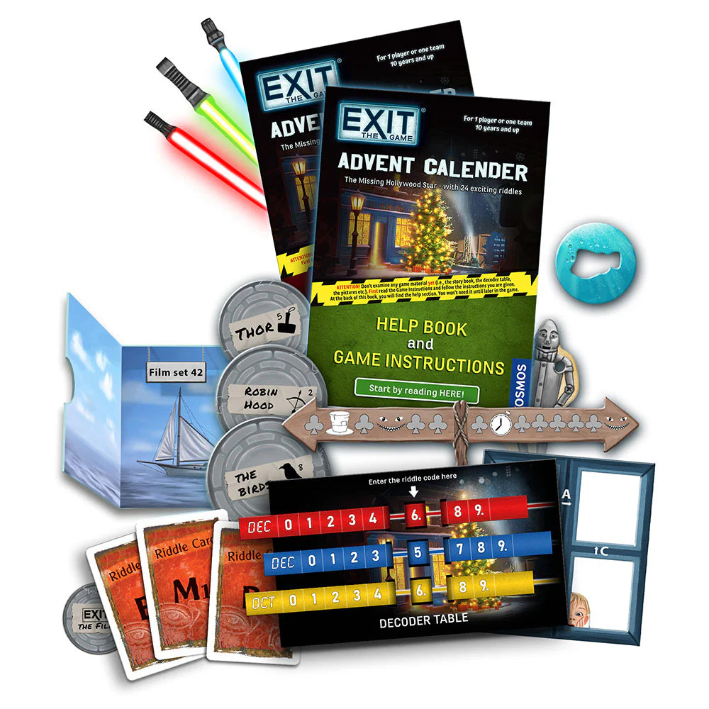 Exit: Advent Calendar - The Missing Hollywood Star (2024) Board Games Kosmos   