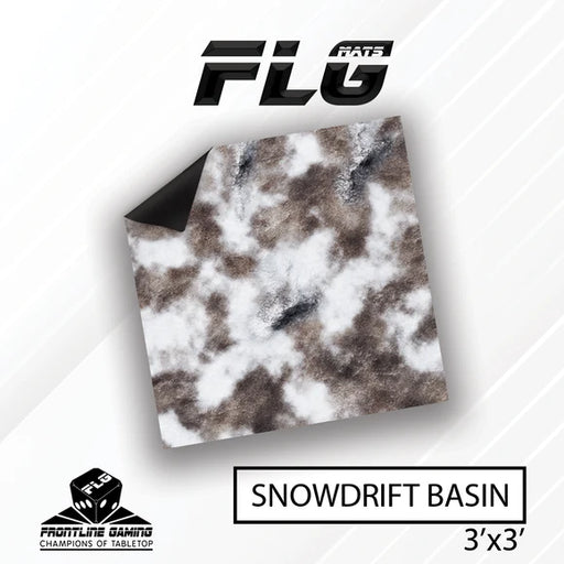 Frontline Gaming: Mats - Snowdrift Basin 3'x3' Gaming Mat FLG