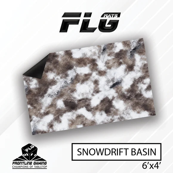Frontline Gaming: Mats - Snowdrift Basin 6'x4' Gaming Mat FLG