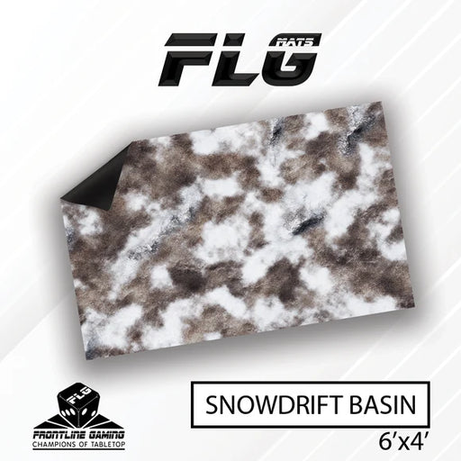 Frontline Gaming: Mats - Snowdrift Basin 6'x4' Gaming Mat FLG