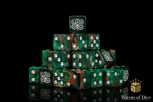 Baron of Dice: "Wild Hunt - Dark Forest" 25x16mm Square Corner Dice Dice & Gaming Accessories Baron of Dice