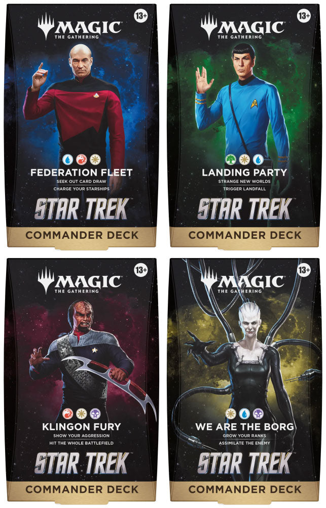 MTG Star Trek - Set of 4 Commander Decks (Release Date: November 6) MTG Sealed Magic: The Gathering