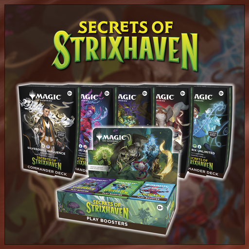 MTG Secrets of Strixhaven - Combo (Set of 5 Commander Decks + Play Booster Box) (Release Date: April 17) MTG Sealed Magic: The Gathering