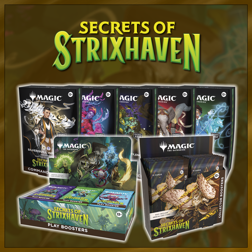 MTG Secrets of Strixhaven - Ultimate Combo (Collector Booster Box + Play Booster Box + Set of 5 Commander Decks) (Release Date: April 17) MTG Sealed Magic: The Gathering